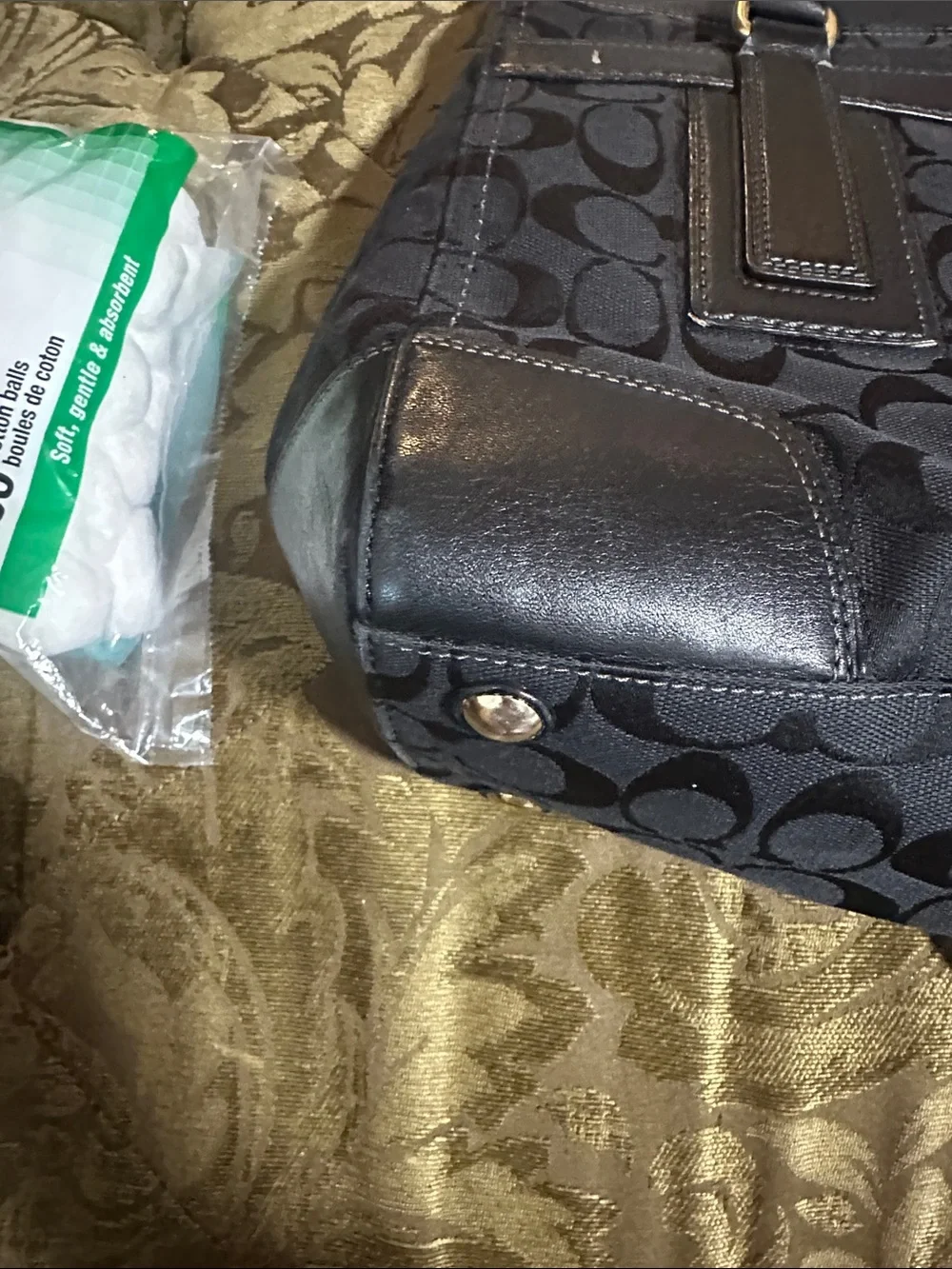 Coach black signature